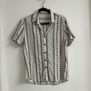 Casual Striped Button-Down Shirt